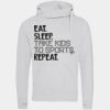 Cross neck hoodie Thumbnail