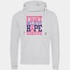 Cross neck hoodie Thumbnail
