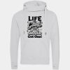 Cross neck hoodie Thumbnail