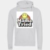 Cross neck hoodie Thumbnail