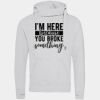Cross neck hoodie Thumbnail