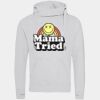 Cross neck hoodie Thumbnail