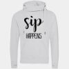Cross neck hoodie Thumbnail
