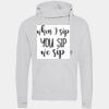 Cross neck hoodie Thumbnail